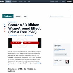 Create a 3D Ribbon Wrap-Around Effect (Plus a Free PSD!)