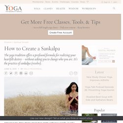 How to Create a Sankalpa