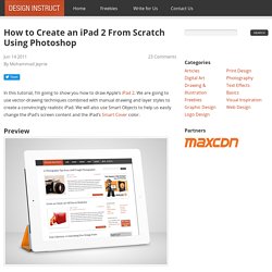 How to Create an iPad 2 From Scratch Using Photoshop