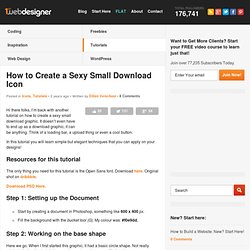 How to Create a Sexy Small Download Icon