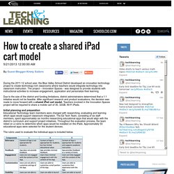 - How to create a shared iPad cart model