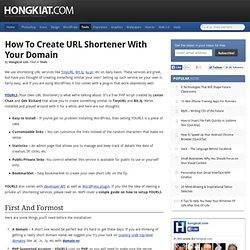 How To Create URL Shortener With Your Domain