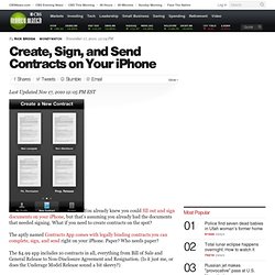 Create, Sign, and Send Contracts on Your iPhone