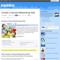 Create a Social Networking Site