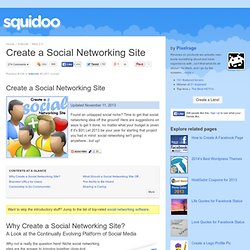 Rede social do Turismo - Create a Social Networking Site
