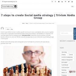 7 steps to create Social media strategy