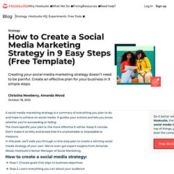 How To Create A Social Media Marketing Plan In 6 Steps