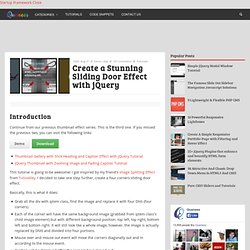 Create a Stunning Sliding Door Effect with jQuery