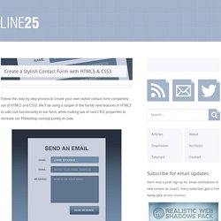 Create a Stylish Contact Form with HTML5 & CSS3