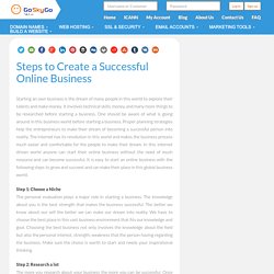 Steps to Create a Successful Online Business