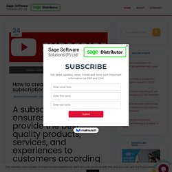 How to create a successful subscription model in 2021?