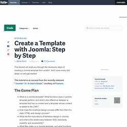 Create a Template with Joomla: Step by Step