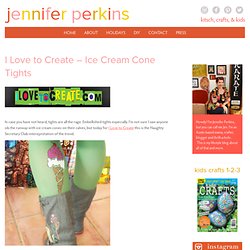 I Love to Create - Ice Cream Cone Tights