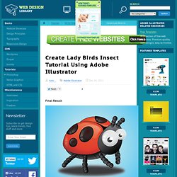 Create Lady Birds Insect Tutorial Using Adobe Illustrator