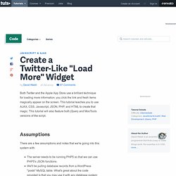 Create a Twitter-Like “Load More” Widget