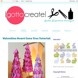 Valentine Heart Cone Tree Tutorial