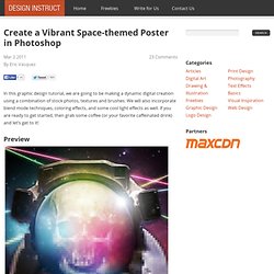 Create a Vibrant Space-themed Poster in Photoshop