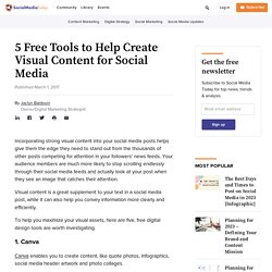 5 Free Tools to Help Create Visual Content for Social Media