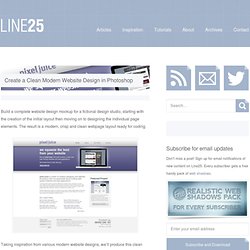 Create a Clean Website Design