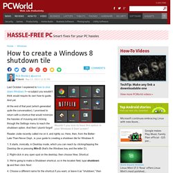 How to create a Windows 8 shutdown tile