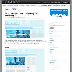 Create a Winter Theme Web Design in Photoshop