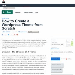 How to Create a Wordpress Theme from Scratch
