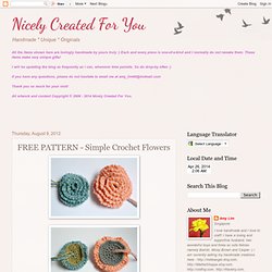 FREE PATTERN - Simple Crochet Flowers