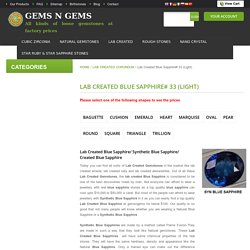 Buy Lab Created Blue Sapphire