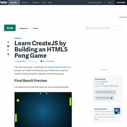 Learn CreateJS by Building an HTML5 Pong Game