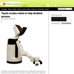 Toyota creates robots to help disabled persons