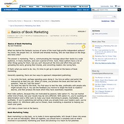 Basics of Book Marketing