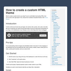 Creating a custom HTML theme