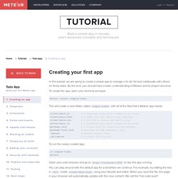 Meteor Tutorial