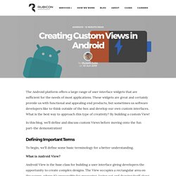 Creating Custom Views in Android