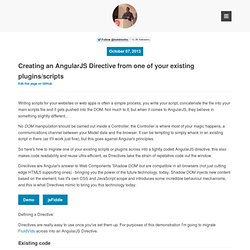 Creating an AngularJS Directive from one of your existing plugins/scripts