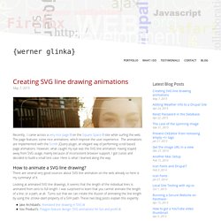 Creating SVG line drawing animations