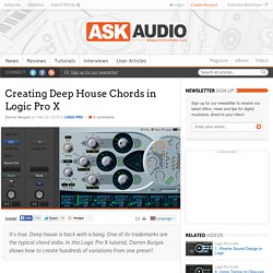 Creating Deep House Chords in Logic Pro X
