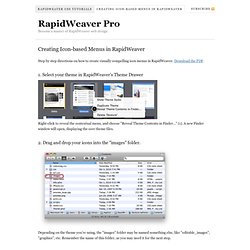 Creating Icon-based Menus in RapidWeaver