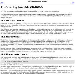 Creating bootable CD-ROMs