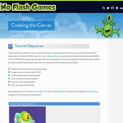 Creating a Canvas with HTML5 Tags