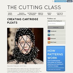 Creating Cartridge Pleats - The Cutting Class