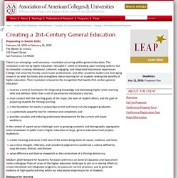 Creating a 21st-Century General Education