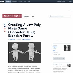 Creating A Low Poly Ninja Game Character Using Blender – Modeling