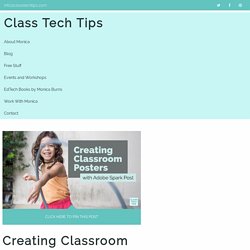 Creating Classroom Posters with Adobe Spark Post