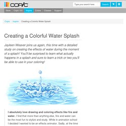 Creating a Colorful Water Splash