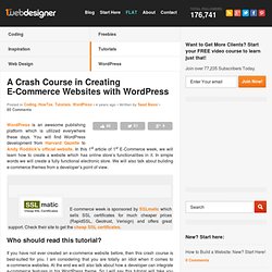 A Crash Course in Creating E-Commerce Websites with WordPress