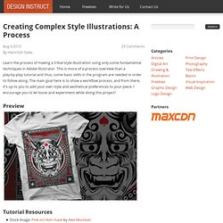 Creating Complex Style Illustrations: A Process