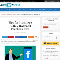 Tips for Creating a High-Converting Facebook Post