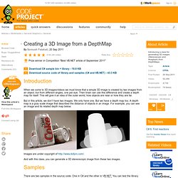 Creating a 3D Image from a DepthMap