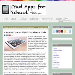 5 Apps for Creating Digital Portfolios on iPads